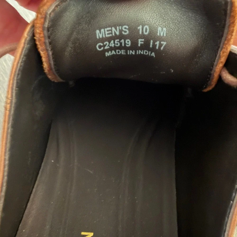 Cole Haan Oxford Mens 10 M British Tan Leather Grand OS Cap Toe C24519